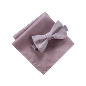 RYAN SEACREST Mens Pink Floral Textured Bowtie Sets